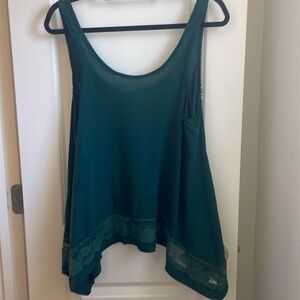 SOLD Flowy Free Lace Trim People Tank XS